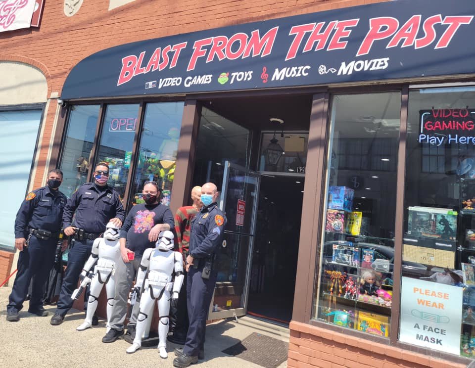 Suffolk County Police Department recovered a lost statue that belonged to Blast From the Past, the retro game store in Bay Shore.